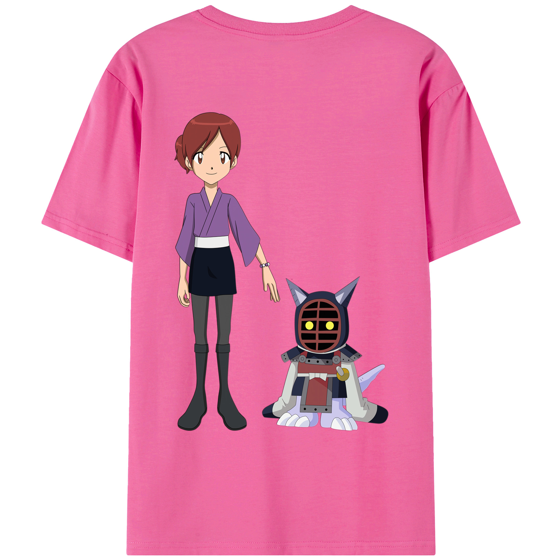 （画像用） Digimon デジタルモンスター/デジモン レディース半袖Tシャツ(バックプリント)